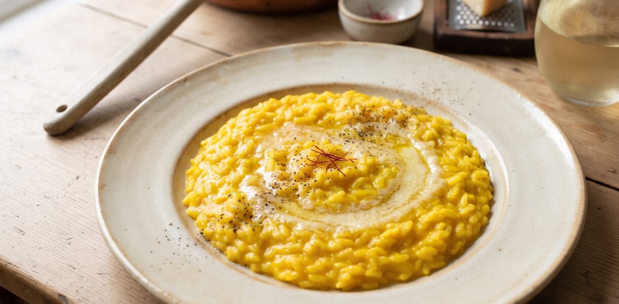 Risotto alla milanese przepis z Mediolanu