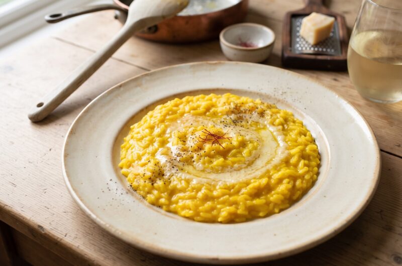 Risotto alla milanese przepis z Mediolanu