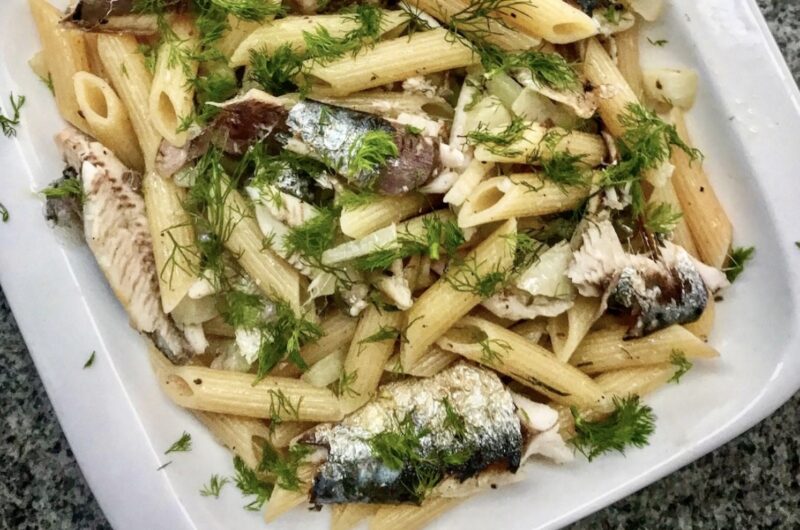 makaron z sardynkami