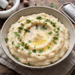 Puree z selera, czyli krojony na duże kawałki i gotowany z wodzie i mleku seler korzeniowy z dodatkiem ziemniaka, a następnie miksowany na puree i doprawiony gałką muszkatołową.