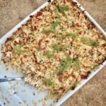 ryż zapiekany z kurczakiem i warzywami