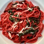 spaghetti z pesto z buraka