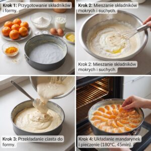 ciasto jogurtowe z mandarynkami sposób przygotowania