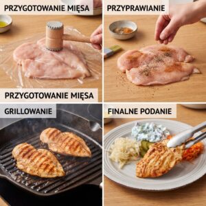 kotlet z piersi kurczaka z grilla sposób przygotowania
