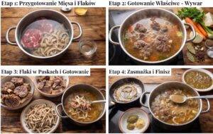 flaki wołowe sposób przygotowania