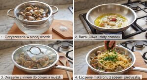 spaghetti alle vongole sposób przygotowania
