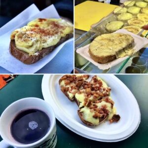 grzanki z serem raclette