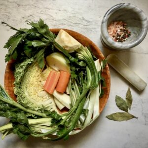 obfita jarzyna do rosołu, bo rosół najlepiej smakuje latem