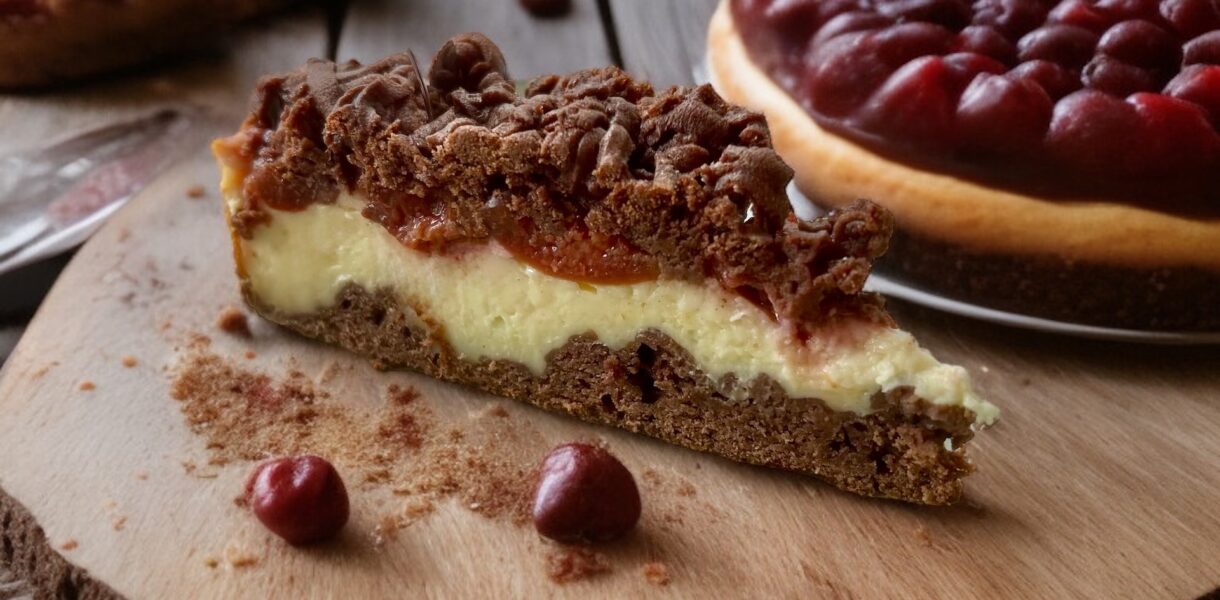 ciasto z budyniem i śliwkami