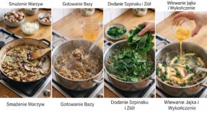 zupa pieczarkowa ze szpinakiem sposób przygotowania