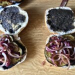 Burger wegetariański z serem halloumi