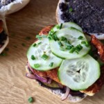 Burger wegetariański z serem halloumi