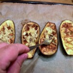 Bakłażan z mięsem zapiekany z beszamelem