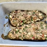 Bakłażan z piekarnika z tuńczykiem i serem