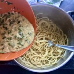 Carbonara z klopsikami