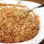 Cielęcina zapiekana z makaronem i pomidorami