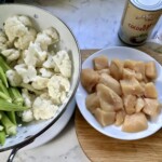 curry z okrą kalafiorem i kurczakiem