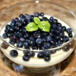 deser cytrynowy z borówkami