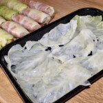 gołąbki węgierskie pieczone na kapuście kiszonej przed pieczeniem