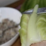 Gołąbki z białej kapusty z kiełbasą i ryżem