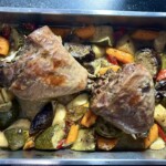 Golonki indycze pieczone z warzywami