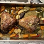 Golonki indycze pieczone z warzywami