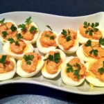 jajka faszerowane łososiem wędzonym