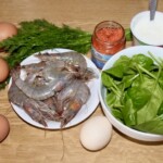 jajka z krewetkami po norwesku