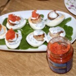 jajka z krewetkami po norwesku