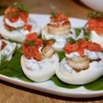 jajka z krewetkami po norwesku