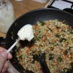 kasza pęczak z warzywami na smalcu