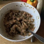 masa na klopsy z łososia w misce