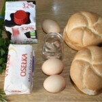 Knedel bułczany w serwecie gotowany z Austrii składniki