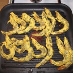 krewetki grillowane z kolendrą po indyjsku