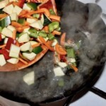 Kurczak w sosie curry z warzywami