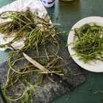 omlet z dzikimi szparagami