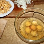 omlet z kurkami i ziemniakami