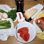 Omlet z łososiem wędzonym