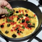 Omlet z łososiem wędzonym