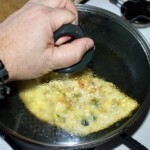 Omlet z łososiem wędzonym