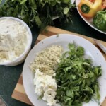 dodatki do omleta na talerzu