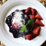 panna cotta kokosowa z owocami