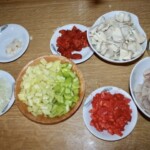 Paprykarz z jesiotra z papryką i boczniakami