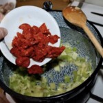 Paprykarz z jesiotra z papryką i boczniakami