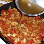 Paprykarz z królika z boczniakami i szpinakiem