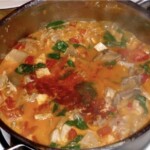 Paprykarz z królika z boczniakami i szpinakiem