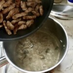 Polędwiczki wieprzowe w sosie pieczarkowym