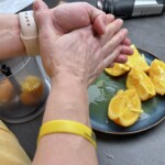 wyciskanie ugotowanych pomarańczy