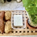 Puree z batatów z kolendrą i serem feta