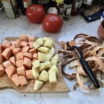 Puree z batatów z kolendrą i serem feta